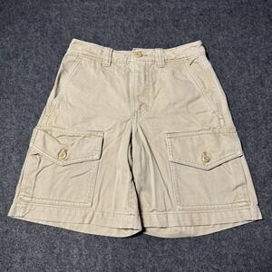 TNA Aritzia Flap Pockets Cargo Shorts Size 00 Beige Boho Outdoor City Travel
